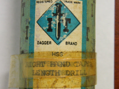 IT Dagger Brand Taper Length Drill 1-3/16" HSS Right Hand QTY 2  DTL-51112-