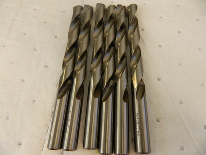 CHICAGO-LATROBE Jobber Length Drill Bits qty6 31/64 Dia, 118 °HSS 46231