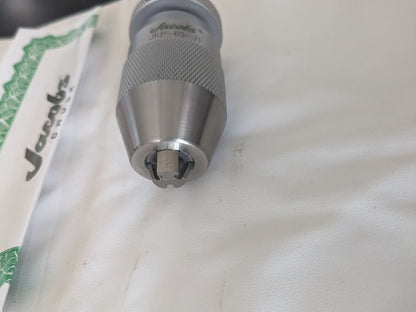 Jacobs Drill Chuck: 1/64 to 1/4" Capacity, Tapered Mount, JT1 31121