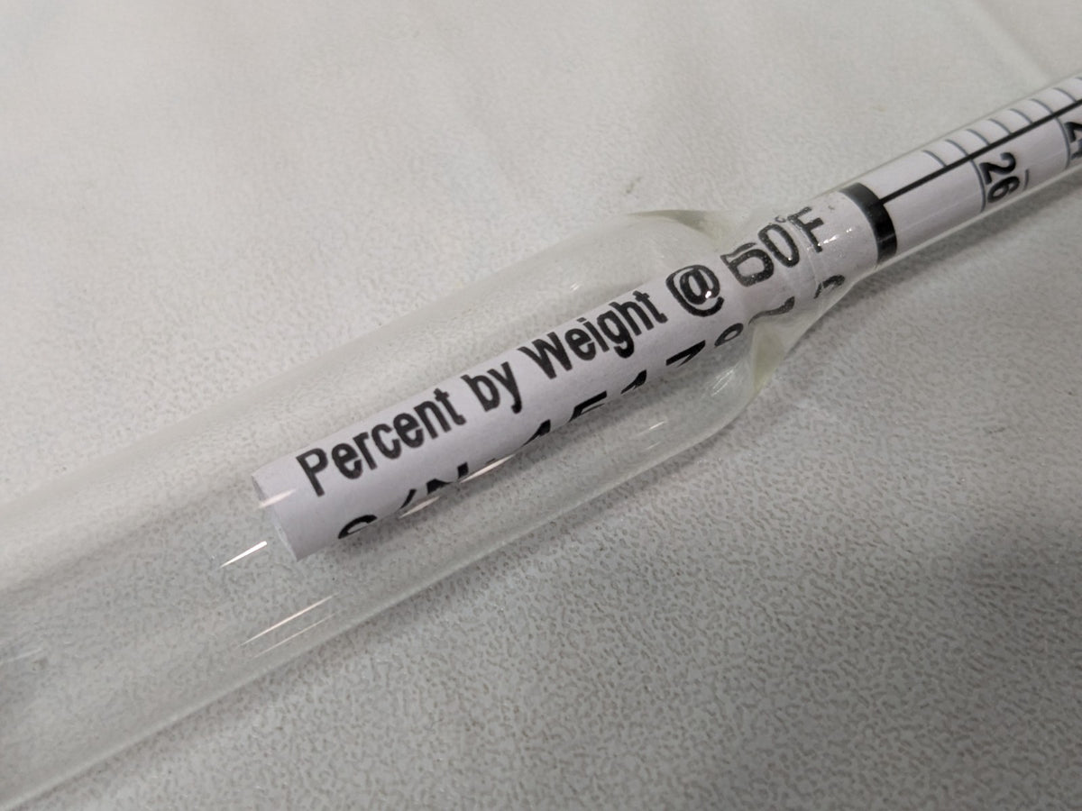 Bel-Art DURAC Salt Brine Hydrometer 0 to 26.5% 618090100