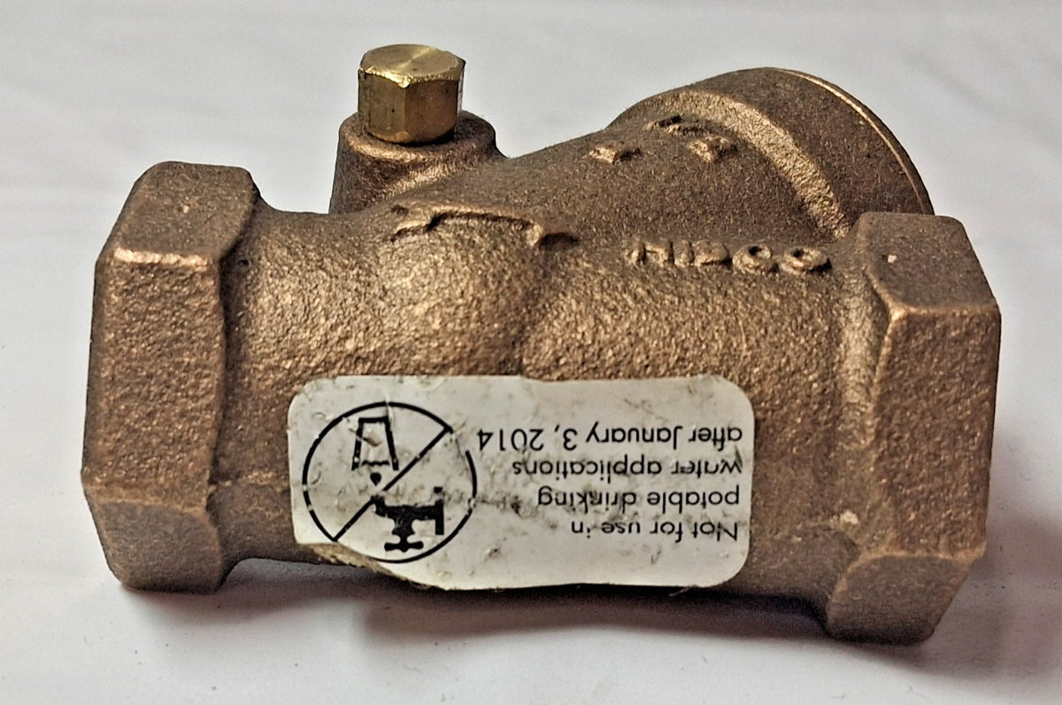 NIBCO 1/2 Bronze Y-Pattern Horizontal Swing Check Valve 150# T-433-B