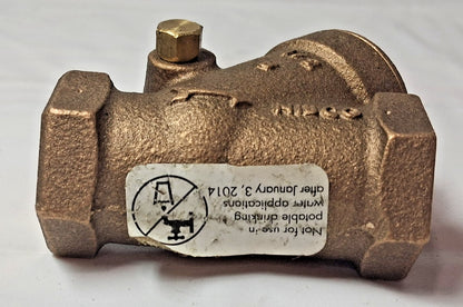 NIBCO 1/2 Bronze Y-Pattern Horizontal Swing Check Valve 150# T-433-B