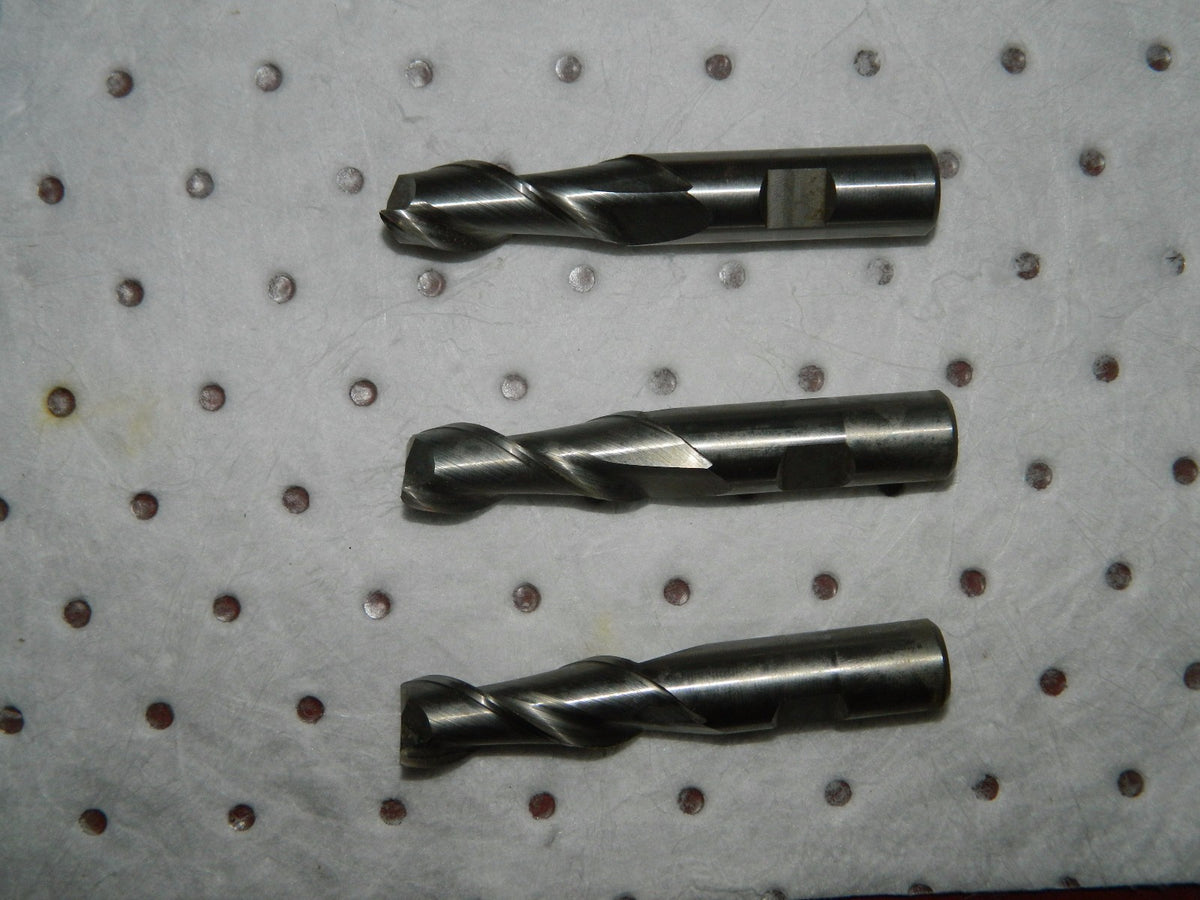 Melin Cobalt Premium End Mills 2FL 5/8" X 5/8" X 3-3/4" CC 3 Pack