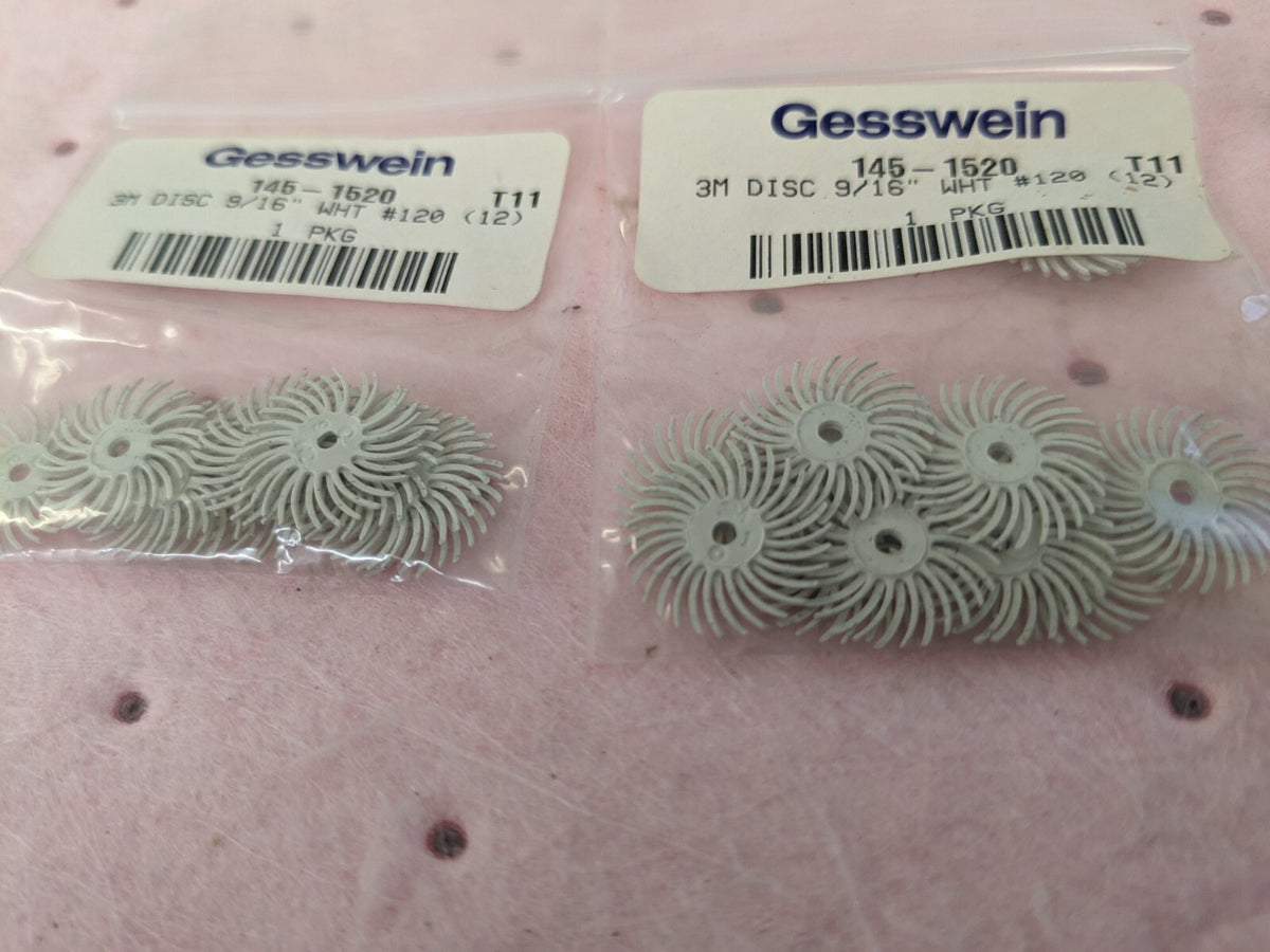 3M Radial Bristle Discs 9/16" Pkg of 24 145-1520