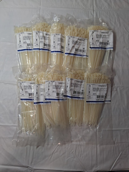 Thomas&Betts Nylon Cable Tie 7.6" 50lb Natural QTY1000 L-7-50-9-C