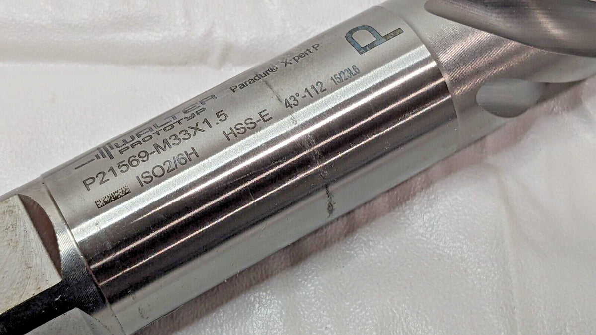 Walter-Prototyp HSS-E Machine Tap 5FL SO2/6H P21569-M33X1.5 6244653
