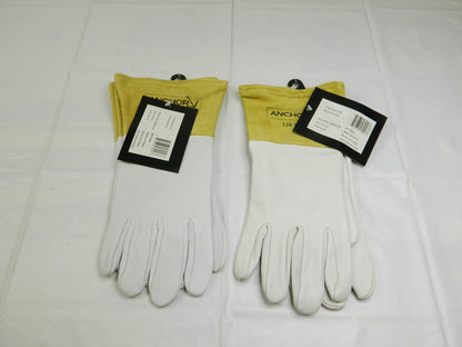 Anchor Capeskin Welding Gloves, Large, White/Tan, 4" Gauntlet Qty 2 902-120