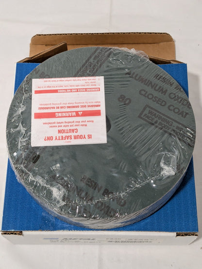 NORTON Fiber Disc 7″ Disc Dia, 7/8″ Hole, 80 Grit, AO Box of 25 66623357287