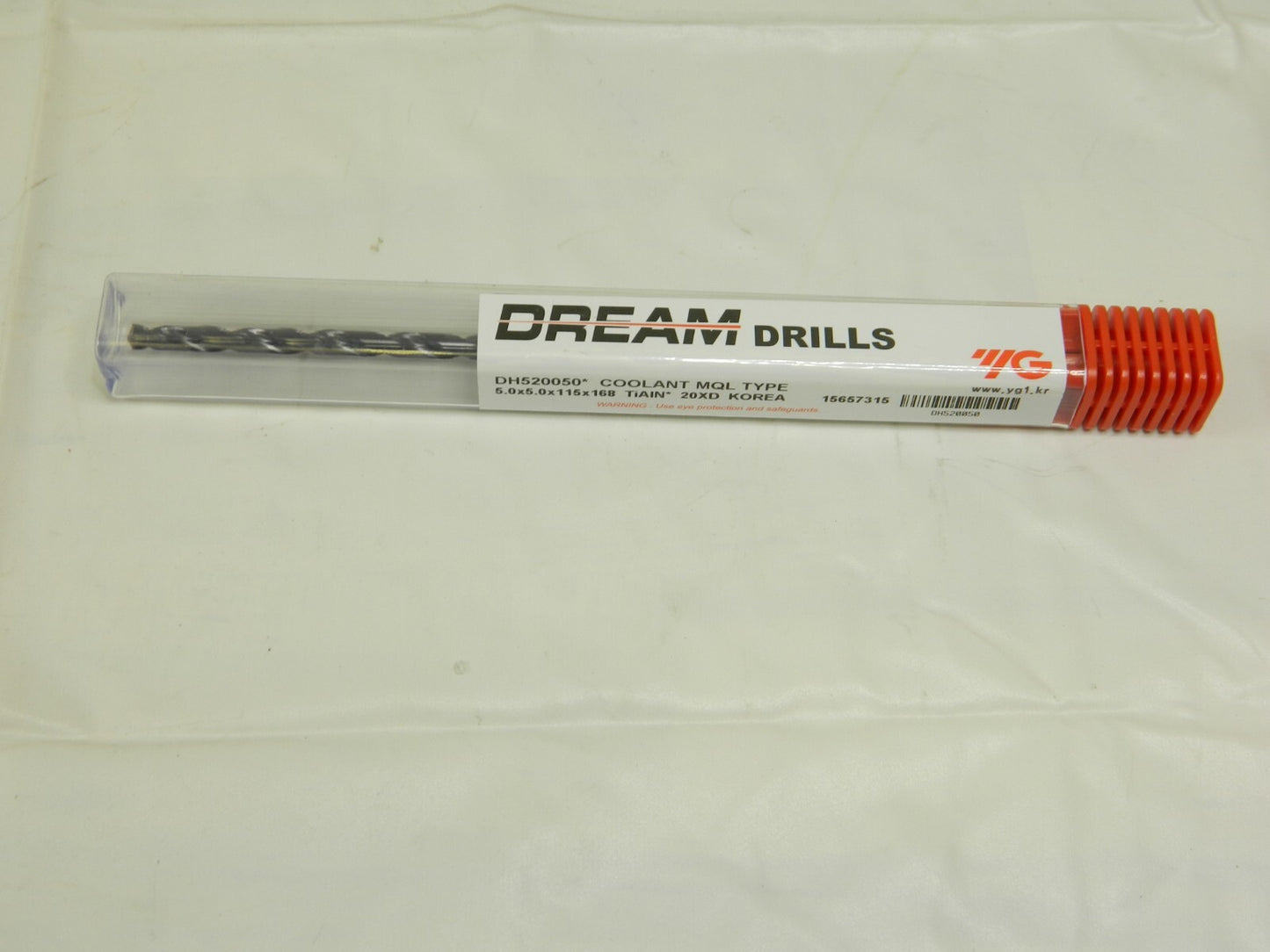 YG-1 5.0 x 5.0 x 115 x 168 Carbide Drill MQL Type W/ Coolant (20XD) DH520050