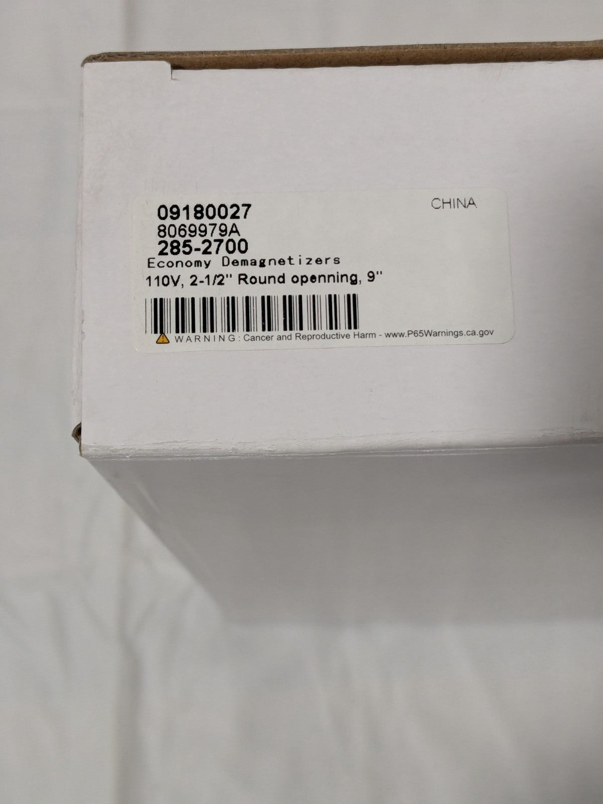 Magnetizer & Demagnetizer: 9" L x 1" H, Round Ring Opening with Handle 285-2700