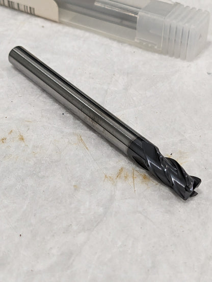 YG-1 Carbide End Mill 1/4" 4FL w/.020" Rad, .5"LOC,Qty 2 GM639905