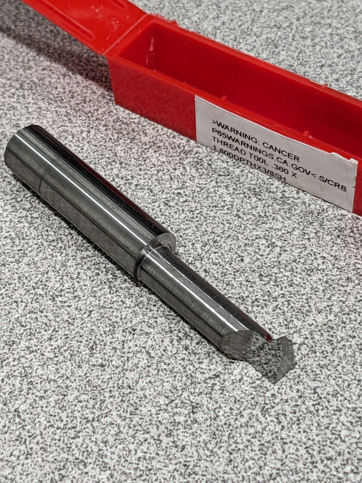 ACCUPRO Single Point Theading Tool: 0.36" Min Thread Dia 05252291