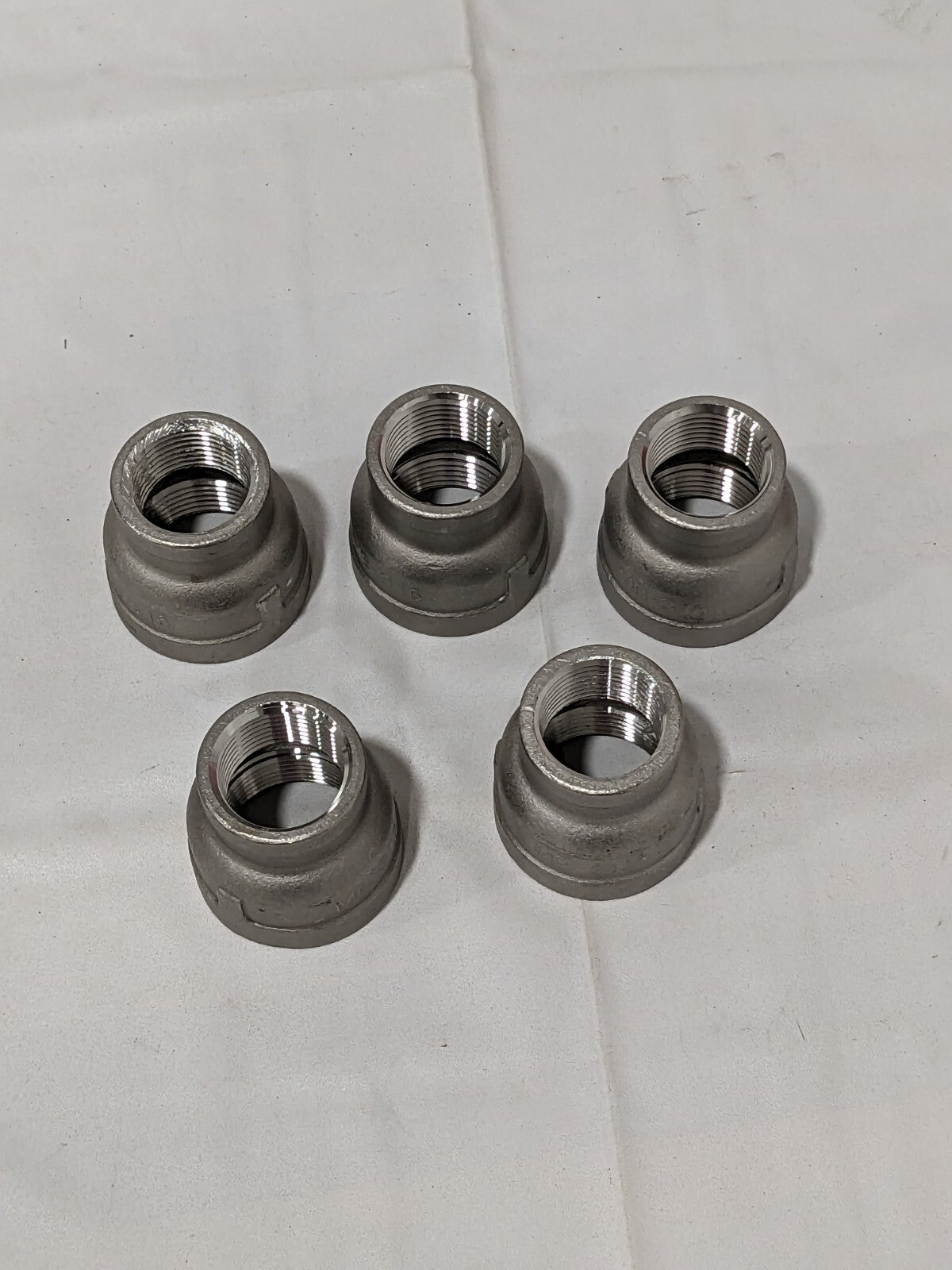 Pipe Reducer: 1 x 3/4" Fitting, 316 Stainless Steel, FNPT x FNPT Qty 5 6RSB