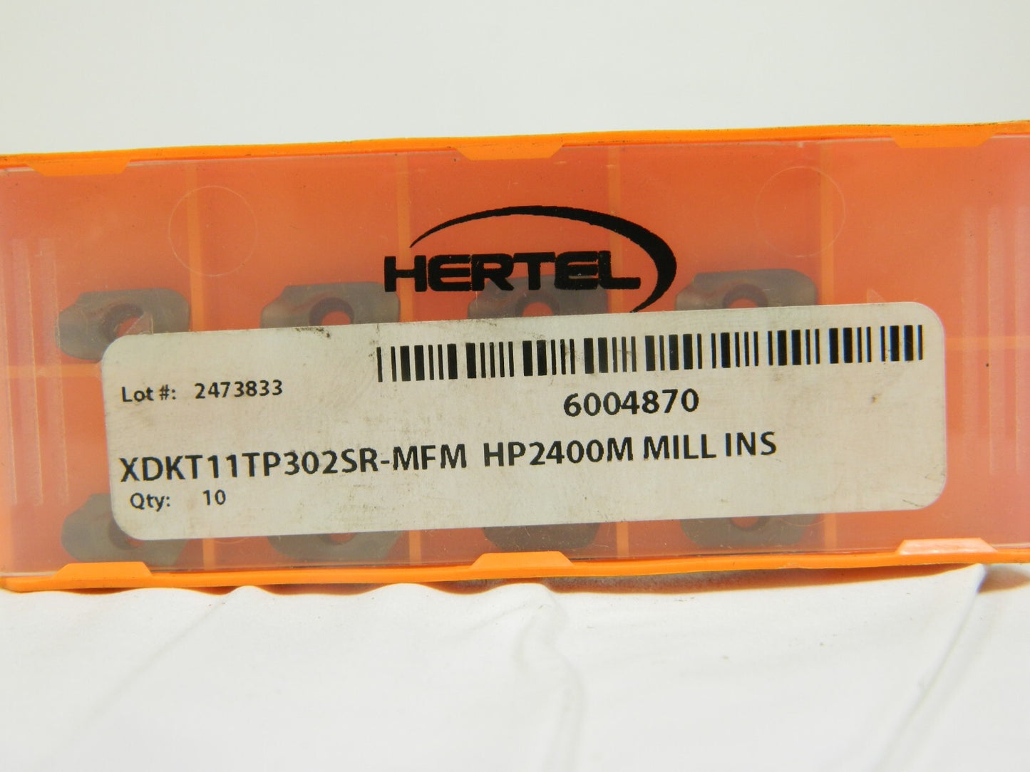 Hertel Milling Insert XDKT11TP302SR-MFM HP2400M Qty 8 6004870