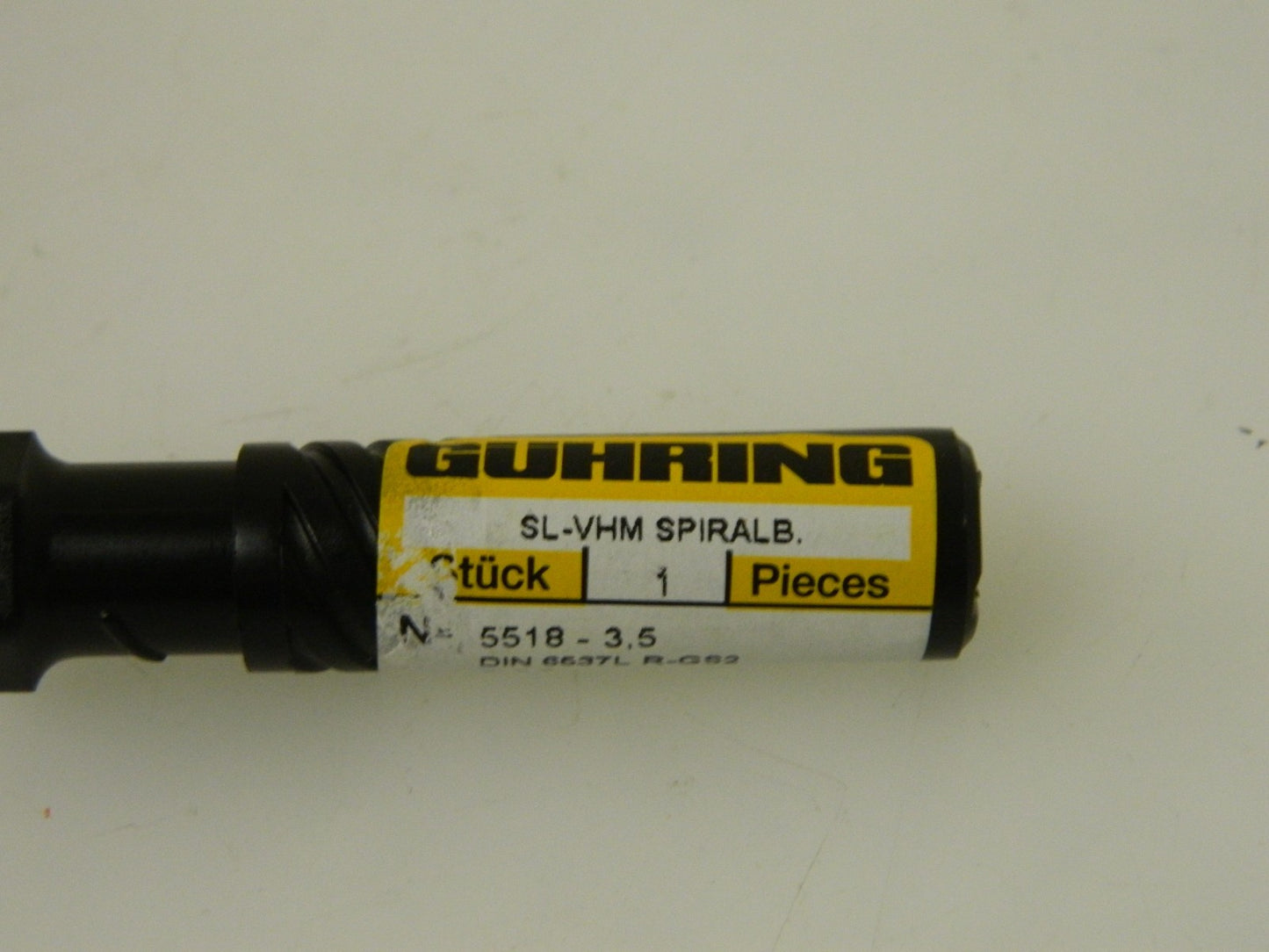 Guhring Solid Carbide Jobber Drill 3.5mm Dia. x 66mm OAL QTY 2  9055180035000