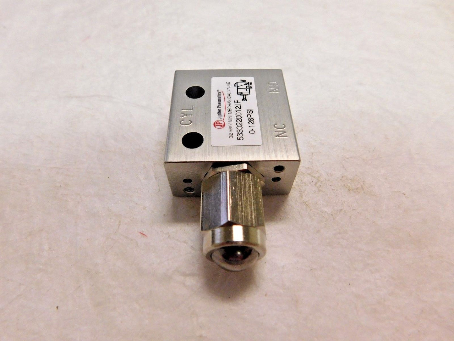 Jupiter Pneumatics 2 Position Mini Mechanical Valve 1/8" NPT 3 Way 53302200