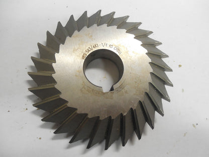 Value Collection 5" X 3/4" X 1-1/4" 45° HSS Double-Angle Cutter 3