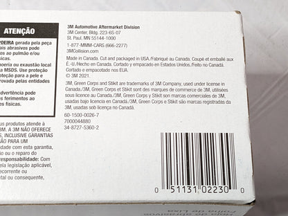 PACK OF 100 3M Green Corps Stikit Abrasive Sheets 80D 2-3/4" x 16-1/2"
