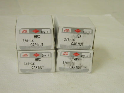 Stafast Hex Cap Acorn Nut 3/8-16 UNC 9/16" Width Across Flats Box of 20 3SN