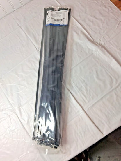 Thomas &amp; Betts Black Nylon Standard Cable Ties QTY50 24" Long L-24-175-