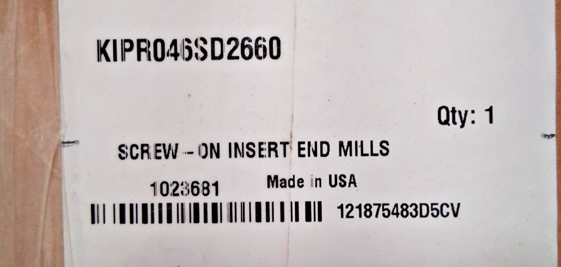 Kennametal Indexable Chamfer & Angle End Mill Through Coolant 1023681