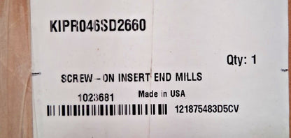 Kennametal Indexable Chamfer & Angle End Mill Through Coolant 1023681