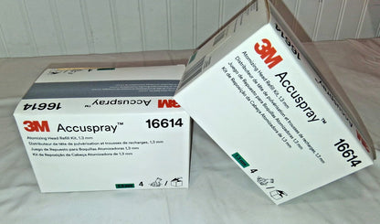 3M Accuspray Atomizing Head Green 1.3mm 4 heads per box 2Pk 16614