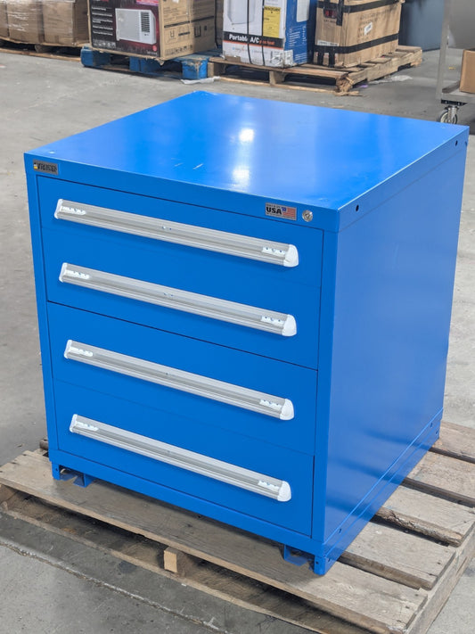 Vidmar Modular Storage Cabinet 4 Drawer 33" H. x 30" W. x 27" D. Scratch N Dent