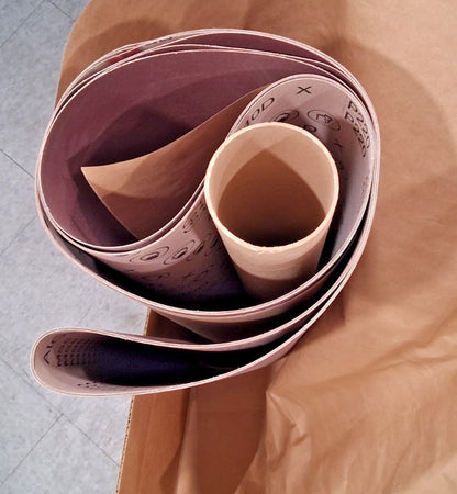 3M Aluminum Oxide Abrasive Belt 37" Wide 75" OAL 220 Grit 7010326391