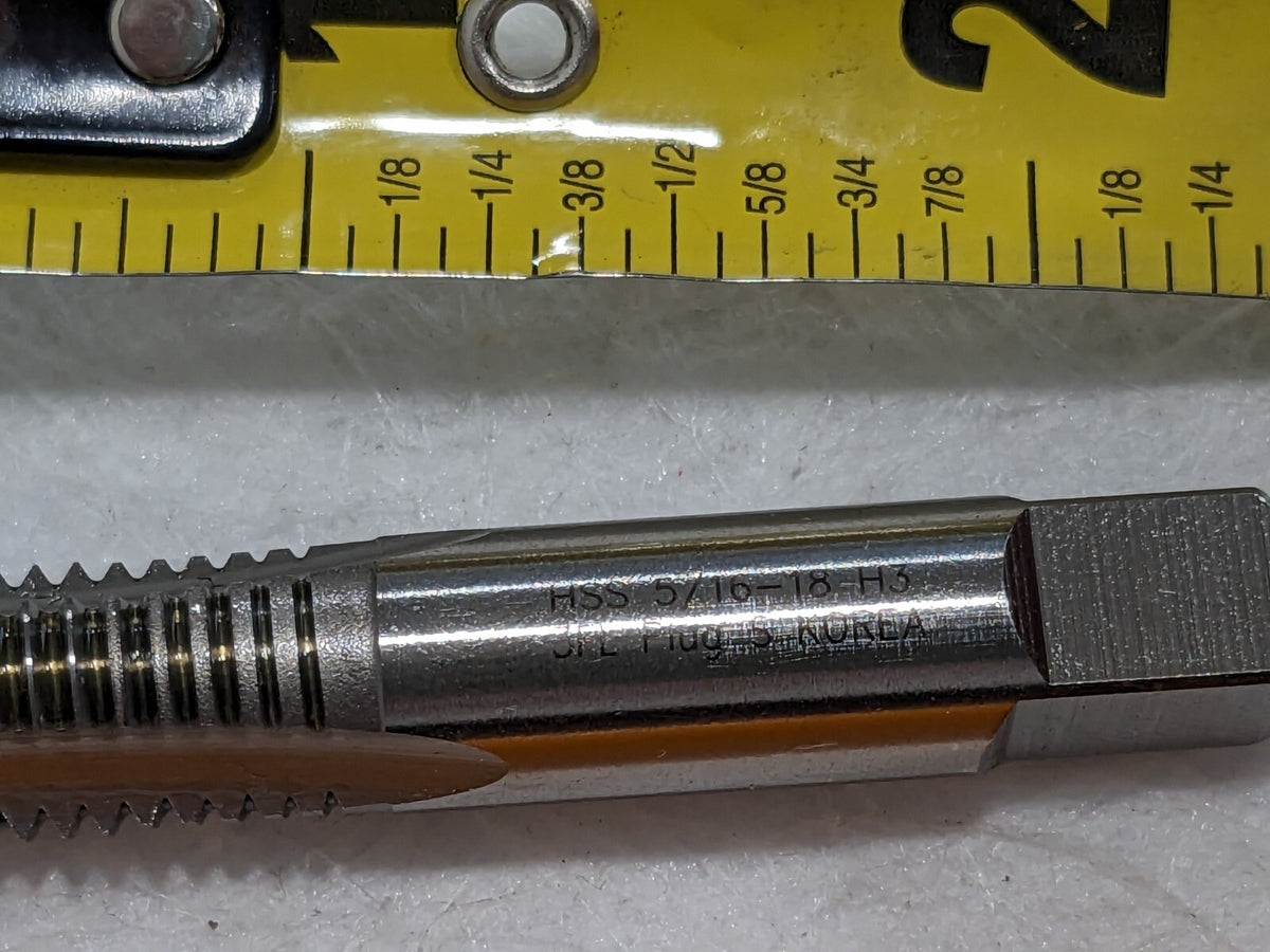HERTEL Spiral Point STI Taps 3pk: 5/16-18 UNC, 3 Fl HSS K007062AS
