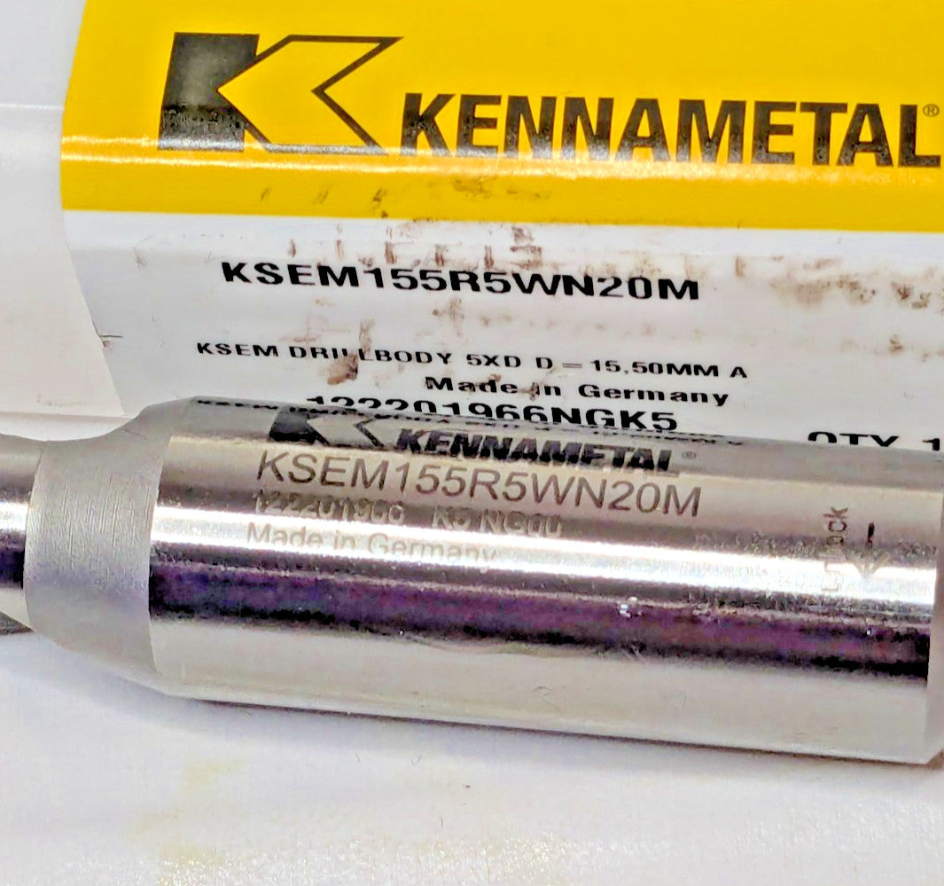 Kennametal Replaceable-Tip Drill 15.5 to 15.87 mm Dia Through Coolant 1792328