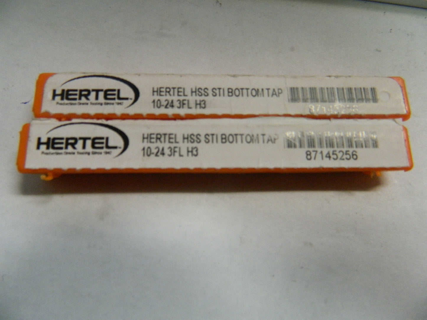 Hertel #10-24 STI Bottoming Tap - HSS, 3-Flute, H3 Limit (Pack of 2) - 87145256