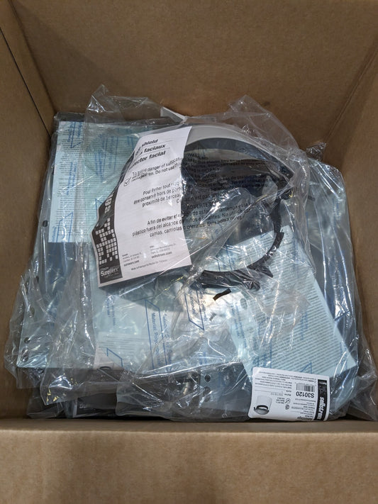 SELLSTROM Face Shield & Headgear 8" H, 6" W, Universal Crown Qty 9 S30120