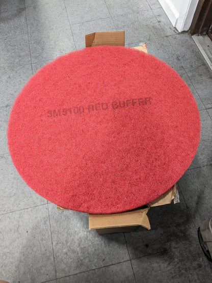 3M Red Buffer Pad 5100, Red, 510 mm x 82 mm, 20" Box of 5 7000000663