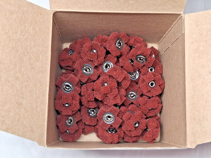 Standard Abrasives Very Fine 2 Ply Cross Buffs 1 x 3/8" QTY 30 725008