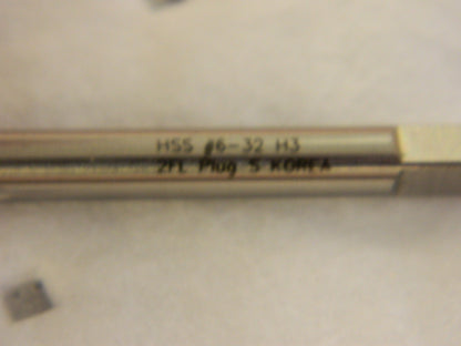 HERTEL Spiral Point STI Taps qty 3: #6-32 UNC, 2 Fl HSS K907051020