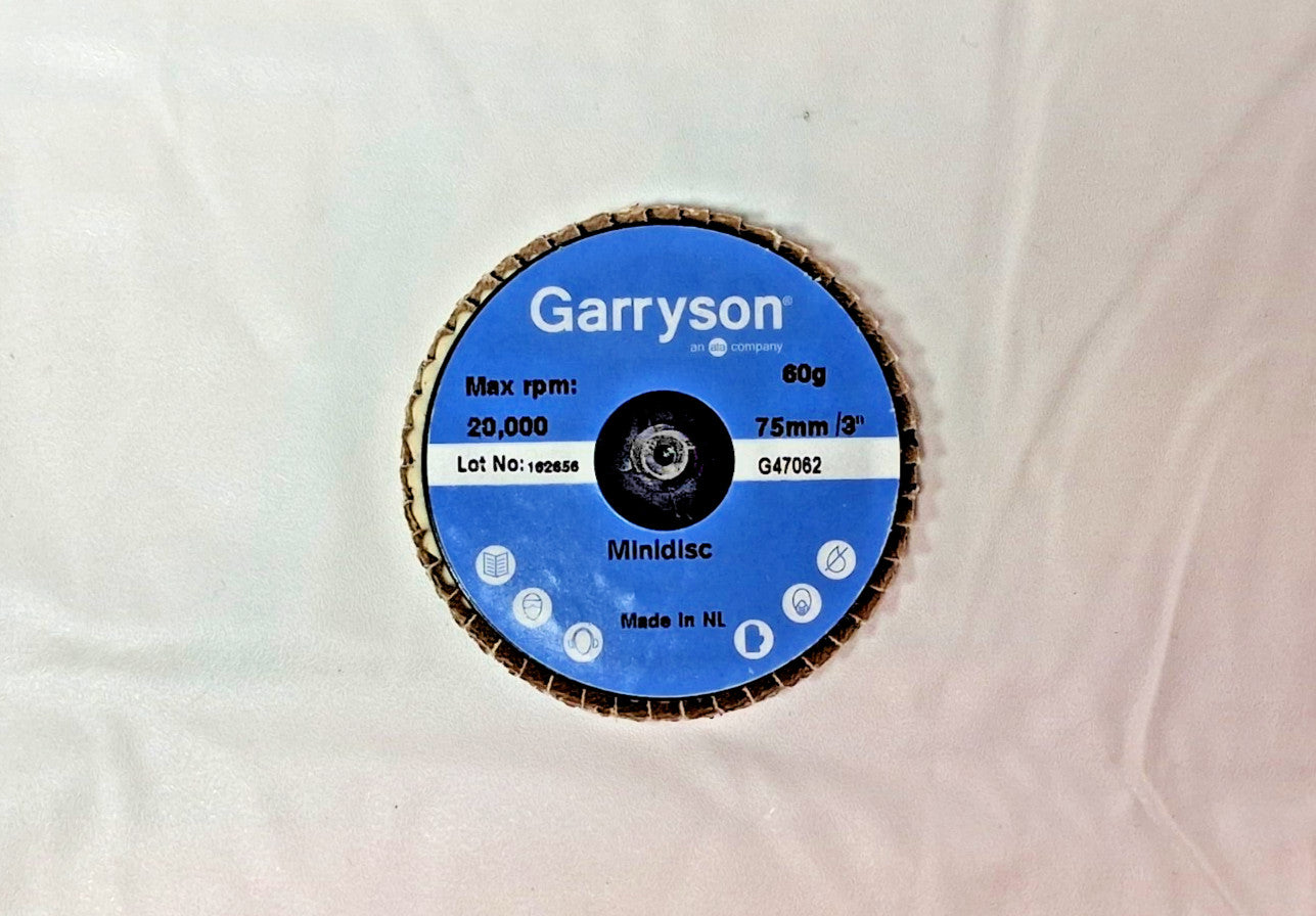 Garryson Zirconia Alumina Flat Flap Disks 3"D QTY10 G47062