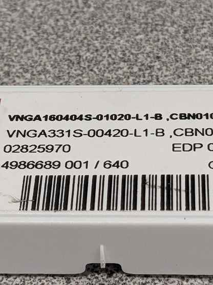 SECO Turning Insert: VNGA 331S-00420-L1-B, (PCBN) 02825970