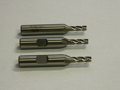 Interstate Cobalt Square End Mill 3/16" x 1/2" 4FL QTY 3  723-3203