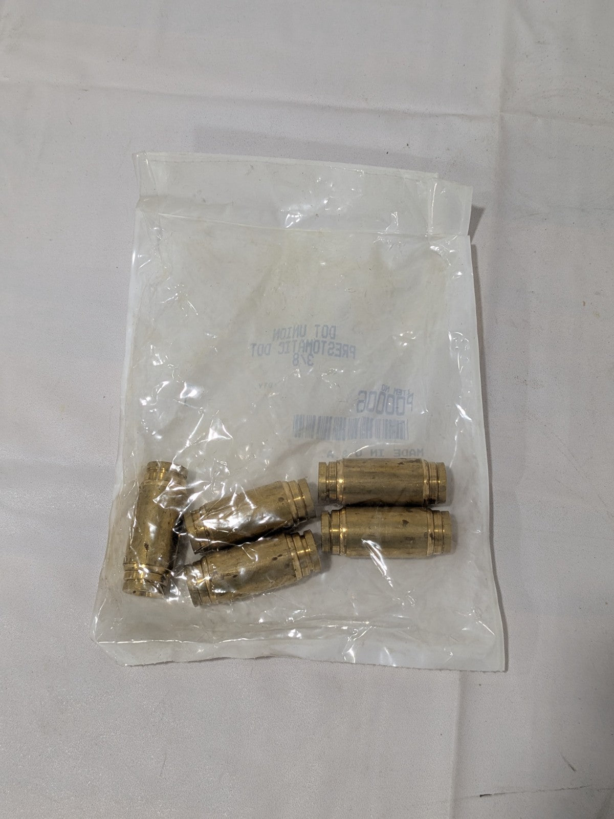Parker DOT Prestomatic Air Brake Union 3/8 - 5 Pack P00006