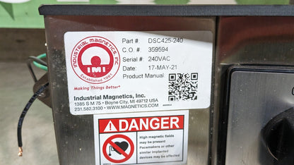 MAG-MATE Industrial Magnetics Demagnetizer 13 x 9 x 7 240VAC DSC425-240 Damaged
