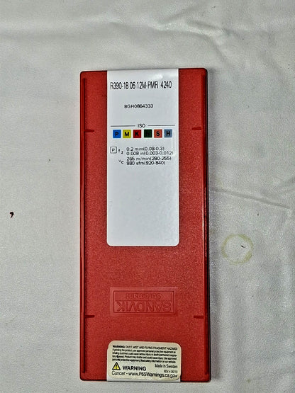 SANDVIK COROMANT Carbide Milling Insert Qty 8 R390-18 06 12M-PM 4240