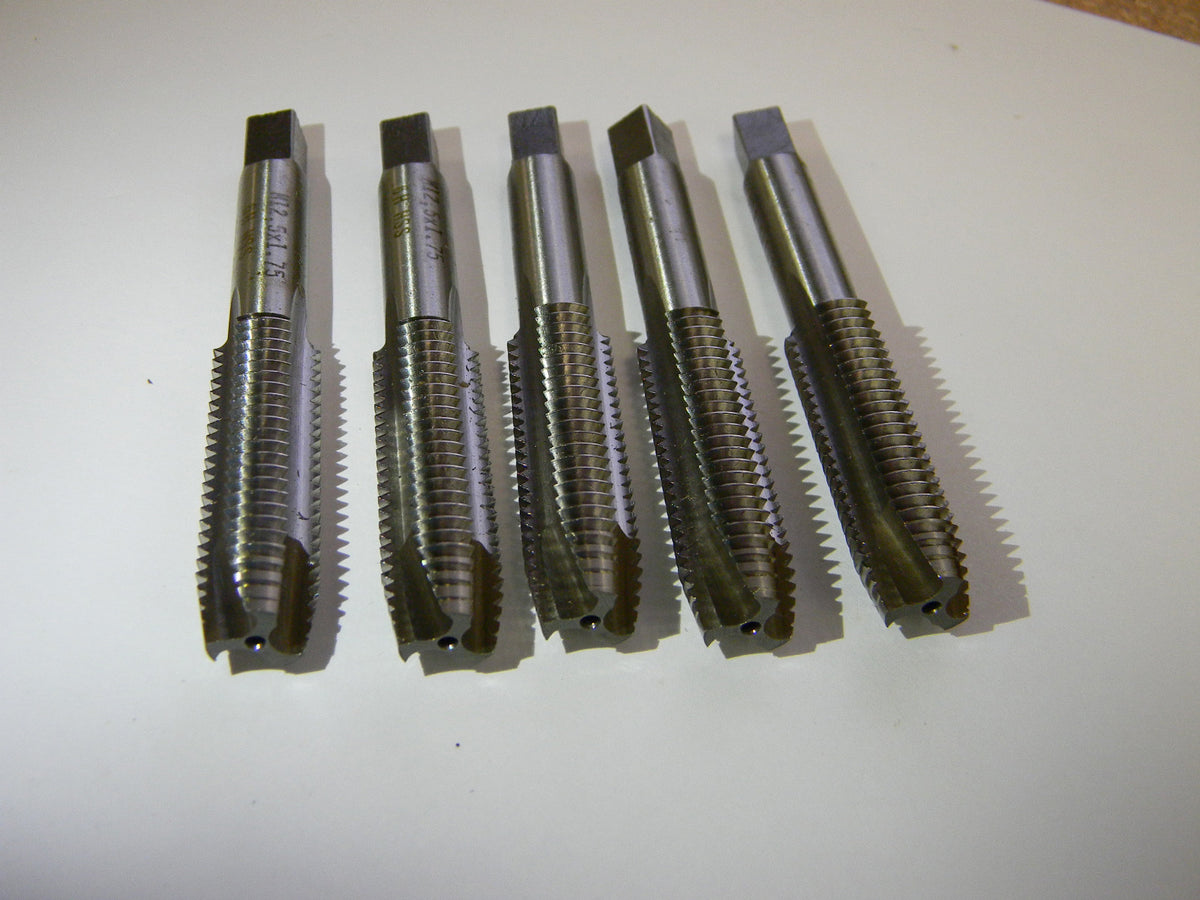 5-Pack Interstate HSS Spiral Pointed Tap 12.5mm x1.75mm 1-5/8" x 3-3/8" 6H 3F