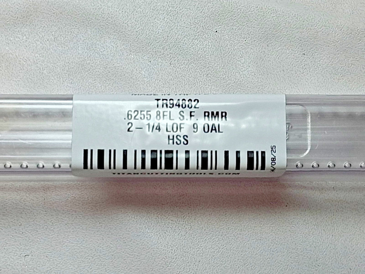 Titan 9" Straight FL Chucking Reamer HSS 8FL 2-1/4" LOF TR94882