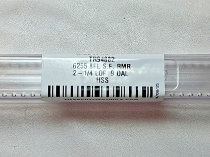 Titan 9" Straight FL Chucking Reamer HSS 8FL 2-1/4" LOF TR94882