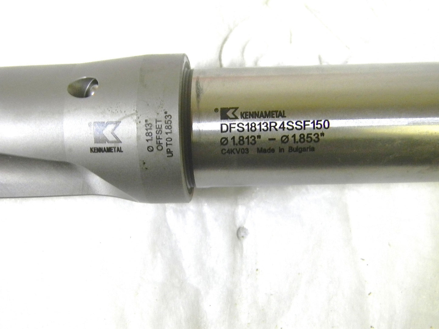 Kennametal Indexible Drill 1.813 Offset Up To 1.853 4XD 1.5 Shk Dia 3800400