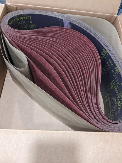 3M Abrasive Belts 20ct : 6 Wide, 48 Long, 60 Grit, Ceramic 7010360605