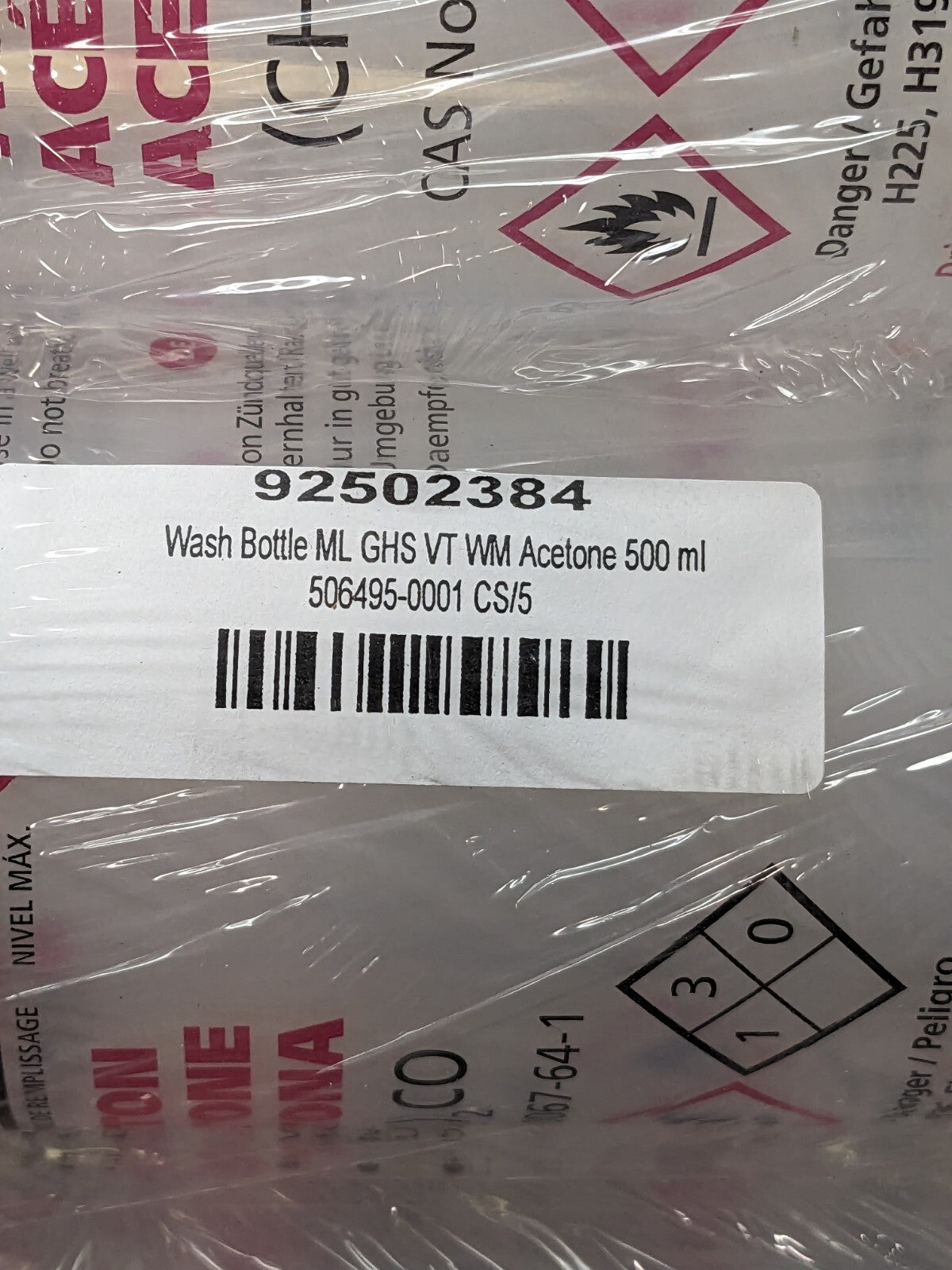 DYNALON LABWARE Polyethylene Safety Wash Bottle: 3" Width/Dia Qty 5 506495-0001