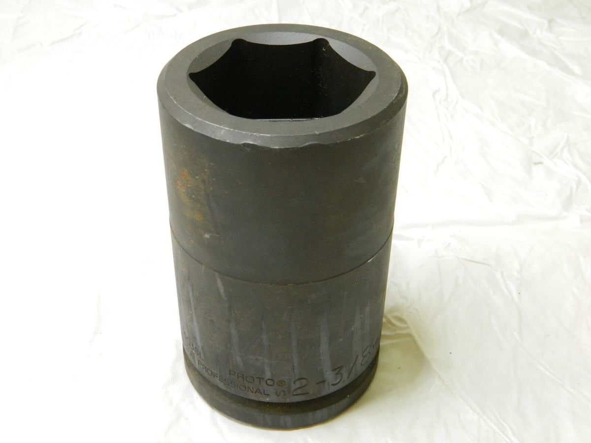 PROTO Impact Socket 2-3/8", 1-1/2" Drive , 5-7/8" OAL J15038L SURFACE RUST