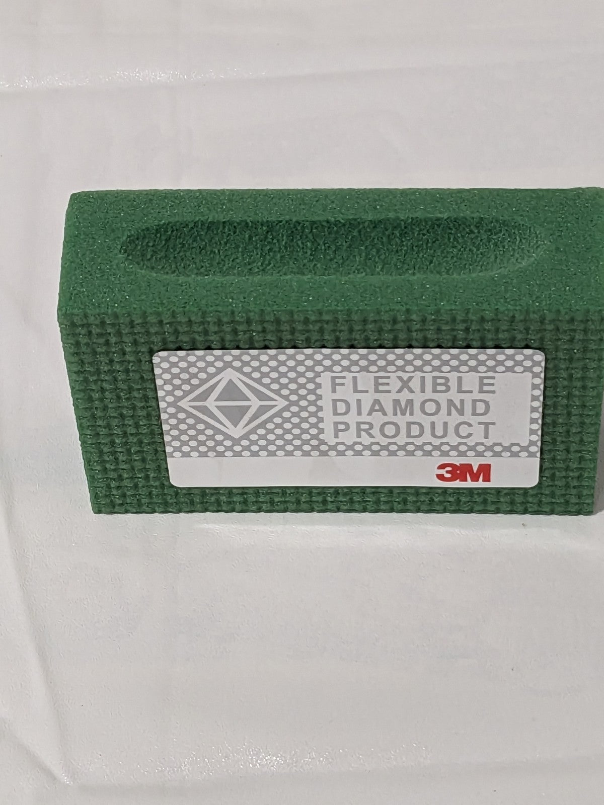 3M Diamond Hand Sanding Pad: 2-1/4" Wide, 3-3/4" OAL, Medium Grade 7000045664